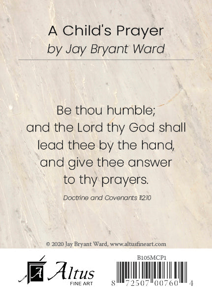 A Child's Prayer minicard