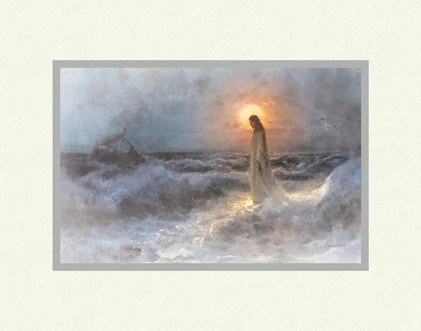 Christ Walking on Water after Julius Von Klever by Jay Bryant Ward
