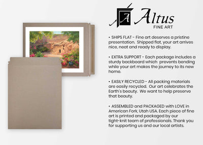 The Empty Tomb 9x12 print with border to 11x14