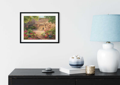 The Empty Tomb 9x12 print with border to 11x14