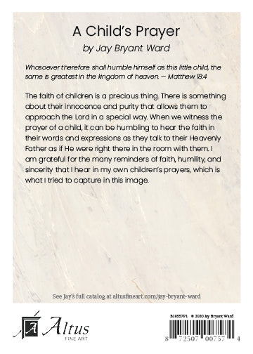 A Child's Prayer by Jay Bryant Ward