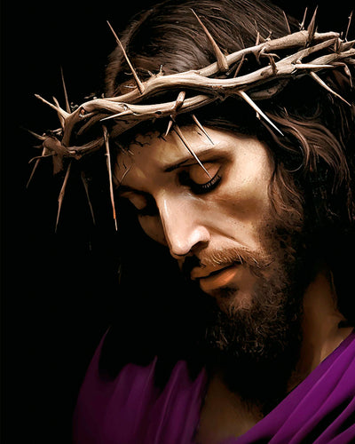 Jesus Crown of Thorns- In Purple