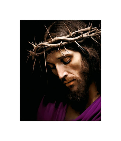 Jesus Crown of Thorns- In Purple