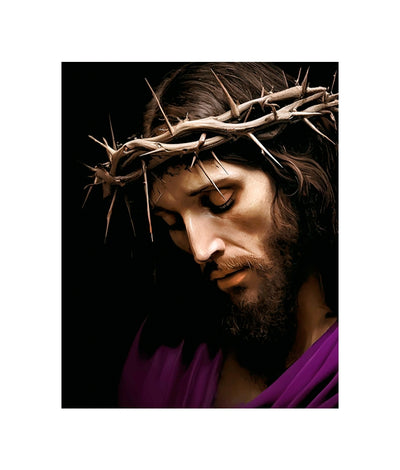 Jesus Crown of Thorns- In Purple