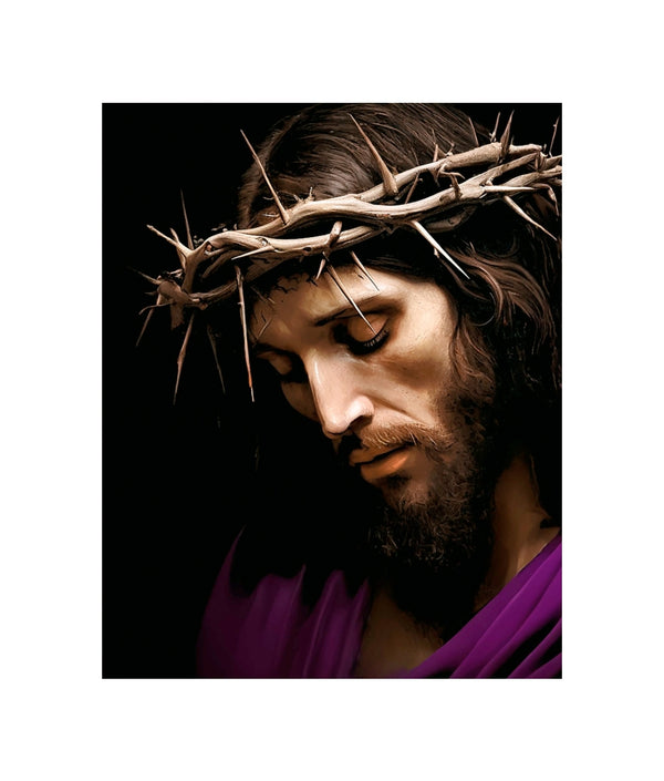 Jesus Crown of Thorns- In Purple