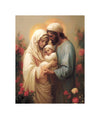 Holy Family in the Flower Garden