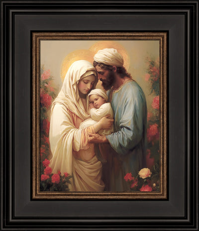 Holy Family in the Flower Garden