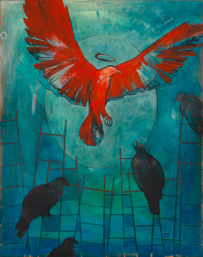 Symbolic painting of birds representing a second chance.