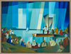 Jesus Preaching from a Boat by Jorge Cocco