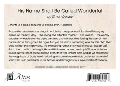 His Name Shall Be Called Wonderful 5x7 print