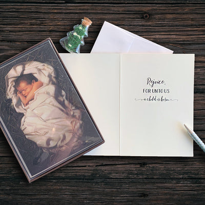 Simon Dewey "For Unto Us a Child is Born"Boxed Christmas Cards(20 Each of 1 Design)