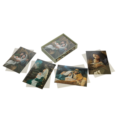 Simon Dewey Boxed Christmas Cards Featuring Mary and Baby Jesus(5 Each of 4 Designs)
