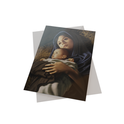 Simon Dewey Boxed Christmas Cards Featuring Mary and Baby Jesus(5 Each of 4 Designs)