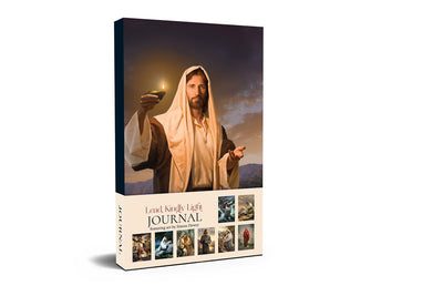 Lead, Kindly Light Christian Journal by Simon Dewey - 6x8.5" soft cover lined notebook