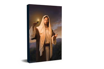 Lead, Kindly Light Christian Journal by Simon Dewey - 6x8.5" soft cover lined notebook