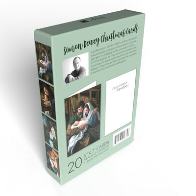 Simon Dewey Boxed Christmas Cards Featuring Mary and Baby Jesus(5 Each of 4 Designs)